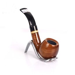 Classic solid wood sandalwood pipe portable removable filter cigarette accessories