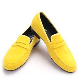 British style Men Velvet Casual Shoes Men Penny Loafers Party and Banquet Male's Flats Free shipping