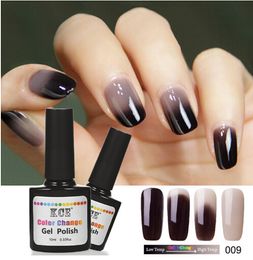 2019 gradient ongles gel polonais Date 18 couleurs vernis à ongles changement de température couleur gel