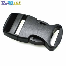 100pcs/lot 3/4" Plastic Side Release Buckles Backpack Straps Webbing 20mm Black