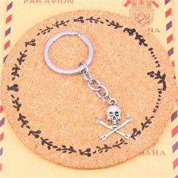 Keychain skull skeleton bone Pendants DIY Men Jewellery Car Key Chain Ring Holder Souvenir For Gift