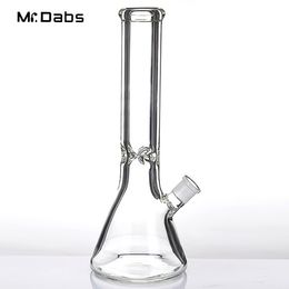 13.2'' Beaker Banger Hanger Simple Smoking Accessoroes Glass Bongs with Ice Catcher Thick Beaker Base Water Pipes