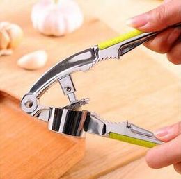 100pcs/sets Stainless Steel Kitchen Vegetable Tool Alloy Ginge Crusher Garlic Presses DHL Fedex Free Shipping