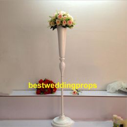 New style Tall white candlelabra Roman Column Wedding Centrepieces Pillars Flower Stands Road Cited Wedding Props best0128