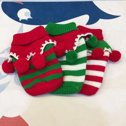 Pet Dog Clothes Colourful Christmas Sweater Dress Winter Warm Clothes For Pet Dog Three Colours Dog sweater clothes