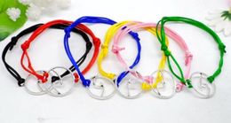 50pcs/lot Lucky String Wave Lucky Red Cord Adjustable Bracelet DIY Jewelry NEW Gift