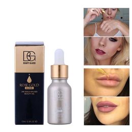 DHL free BEAUTY GLAZED NEW 24k Rose Gold Elixir Radiating Moisturizer Face Care Essential Oil Makeup Primer Makeup Base