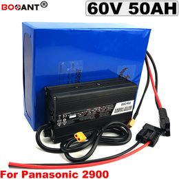 Electric Bicycle Battery 60V 50AH for Original Panasonic 18650 E-Bike Lithium Battery pack 60V for 3000W Motor Free Shipping