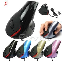 Wired Vertical Mouse Superior Ergonomic Design Mice Optical USB Mouse For Gaming Computer PC Laptop Prevention Mouse Hand