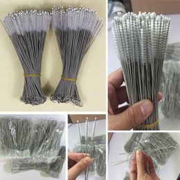 Stainless Steel Drinking Straws Cleaning Brush Pipe Tube Baby Bottle Cup Reusable Household Cleaning Tools 175*30*5mm HH7-1071