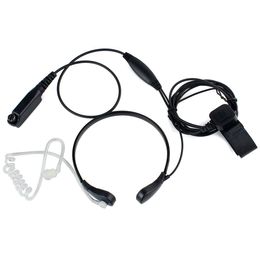 New Acoustic Tube Earpiece Headset Finger PTT Throat MIC for SEPURA STP8000 8040