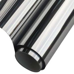 New Silver Insulation Window Film Stickers Solar Reflective One Way Mirror Colour silver 200*50CM