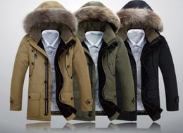 Fur Hooded down jacket mens designer jackets windbreaker outdoor winter jacket mens clothes Canada Parkas 90% White duck down jackets