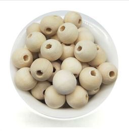 1000pcs/lot Natural Round Loose Wood spacer Beads Jewerly Accessories 8mm for DIY Jewellery Making