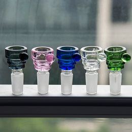 New Style Glass Bowl 14mm and 18mm Male Joint Glass Herb Holder For Glass Water Pipes Oil rigs 777