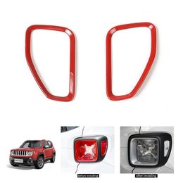 ABS Car Rear Lamp Small Ring Decoration Cover For Jeep Renegade 2016 2017 2018 Auto Exterior Accessories