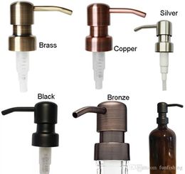 Samples for 28/400 Soap Dispenser Black Copper Brass Bronze Silver Rust Proof 304 Stainless Steel Liquid Pump
