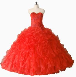 2017 Fashion Crystal Flower Ball Gown Quinceanera Dress with Appliques Organza Plus Size Sweet 16 Dress Vestido Debutante Gowns BQ115