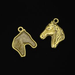 57pcs Zinc Alloy Charms Antique Bronze Plated steed horse head Charms for Jewellery Making DIY Handmade Pendants 28*22mm