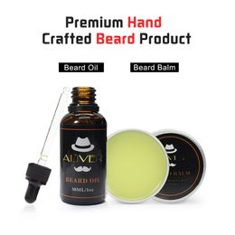 Natural Organic Beard Oil Beard Wax Balm Hair Products Leave-In Conditioner for Soft Moisturise Beard Health Care