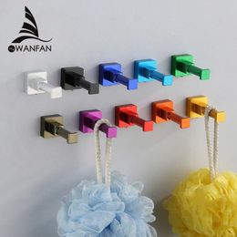 New Candy Color Decorative Wall hooks&racks,Clothes hanger Metal Towel&coat&Robe hook.Bathroom Accessories HJ-0725