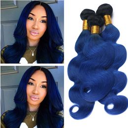 Blue Ombre Hair Bundles Canada Best Selling Blue Ombre Hair