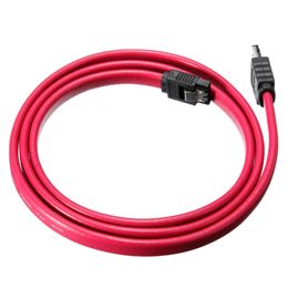 Freeshipping 10 Stück 1M/3Ft eSATA zu SATA externer abgeschirmter Serial ATA-Kabelkonverter-Adapter