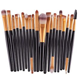 New Arrival Makeup brushes set 20pcs brush tools for eye shadow eyebrow Lips cosmetics 22 Colours available drop shipping