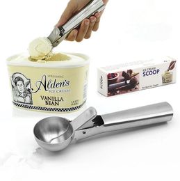 7inch Stainless Steel Ice Cream Scoop Ice Ball Maker Frozen Yogurt Cookie Dough Meat Balls Ice Cream Tools With Package OOA5294