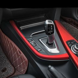 Car Styling Inner Gear Shift Box panel Cover Trim Stall Decoration strip sticker For BMW 3 4 Series 3GT F30 F31 F32 F34 F36 Accessories