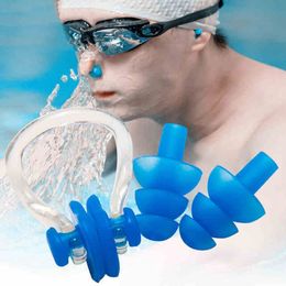 5 Pezzi/Set Nuoto Naso Clip Silicone Allenamento Protezione Spina per Sport 