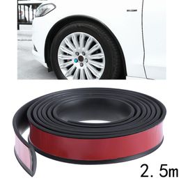 Car Fender Flare Extension Wheel Eyebrow Protector Strip PU Automobile Wheel-arch Trim Car Styling Mouldings Strips Sticker