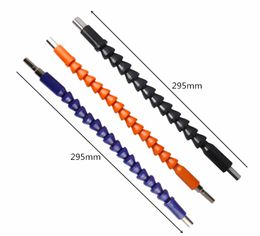 Freeshipping 6.35mm 1/4'' Hex Shank Flexible Shaft Connecting Rod Electronics Drill Extention Screwdriver Bit Holder Rod Power Tools