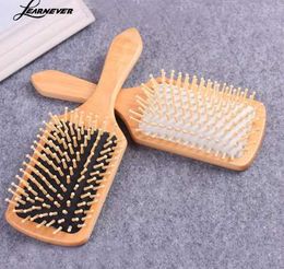 1 Comb Hair Care Brush Massage Wooden Spa Massage Comb 2 Color Antistatic Hair Comb Massage Head Promote Blood Circulation X0585