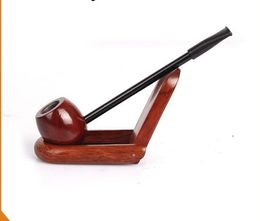 Red Sandalwood Smooth Hand Straight Pipe Pipe