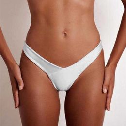 2018 V Shape Sexy Female Swimwear Women Swim Brief Brazilian Bikini Bottom Butt Panties Underwear