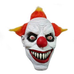 clown accessories Australia - Funny Evil Adult Latex Hair Pennywise Killer Joker Clown Costume Mask Ghost Carnival Party Cosplay Mask Decorations Accessories