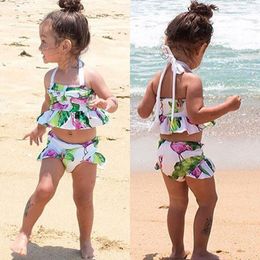 Brand New Newborn Toddler Infant Child Kid Baby Girl Flamingo Swimwear Swimsuit Bikini 2Pcs Set Bathing Suit Costume 1-6T