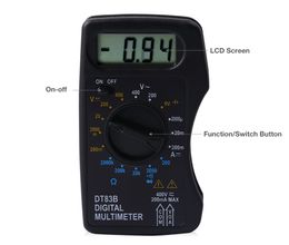 Freeshipping LCD Digital Multimeter AC DC Tester Voltmeter Electrical Portable Tester Tools High Quality Multimeter