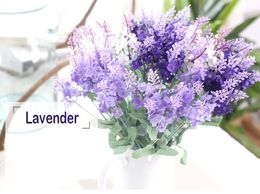 10Heads Artificial Lavender Bouquets 3 Colors Foam Flower For Wedding/Party/Home Decoration Weddingzone Provided: MW02611