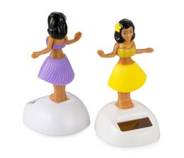 Car Ornament Automobiles Decoration Dancing Hula Girl Swinging Bobble Toy Gifts Auto Interior Home Decor Solar Girls Accessories