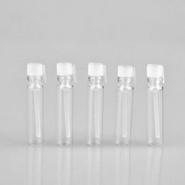 1ML Empty Liquid Sample Glass Bottle Perfume Vials Empty Tubes 1ml Test Perfume Packaging Container LX1177