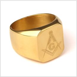 New Arrival Men Ring Gold Hip Hop Cool Ring Men Golden Rings Punk Rock Jewellery Anillos Bar Club One Ring For Wedding Gift