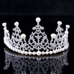 Ladies' crowns, ladies' pearls, Crown Princess ornaments, brides, crown Baroque bride accessories
