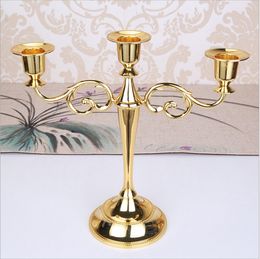 metal candle holders Silver Gold Black Bronze 5 arms candlestick holder stand wedding event candelabra candle holders