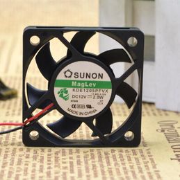 Genuine SUNON KDE1205PFVX 5010 DC12V 2.0W 5CM 2 Line Silent cooling fan