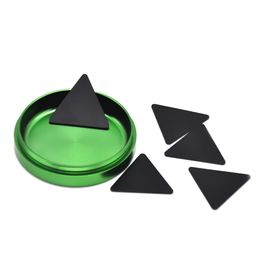 HoneyPuff Plastic Black Triangle Pollen Scrapers for Herb Smoking Accessories