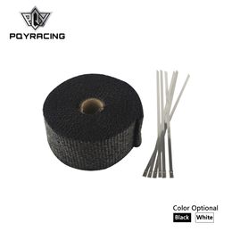 PQY RACING - 2" x 5meter Thermal Wrap ,header warp , exhaust insulating warp ,exhaust pipe warp + 6 pcs 20cm Ties PQY1805