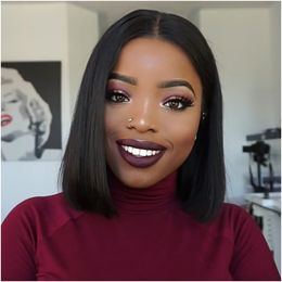 Black Women Middle Part Bob Hairstyles Online Shopping Middle