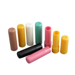 100 x 4ml Assorted Color New Upscale DIY Lip Blam Empty Tube Round Top Mouth Wax Container Jar